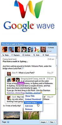 Google Wave to reinvent e-mail (and pretty much everything else besides!)